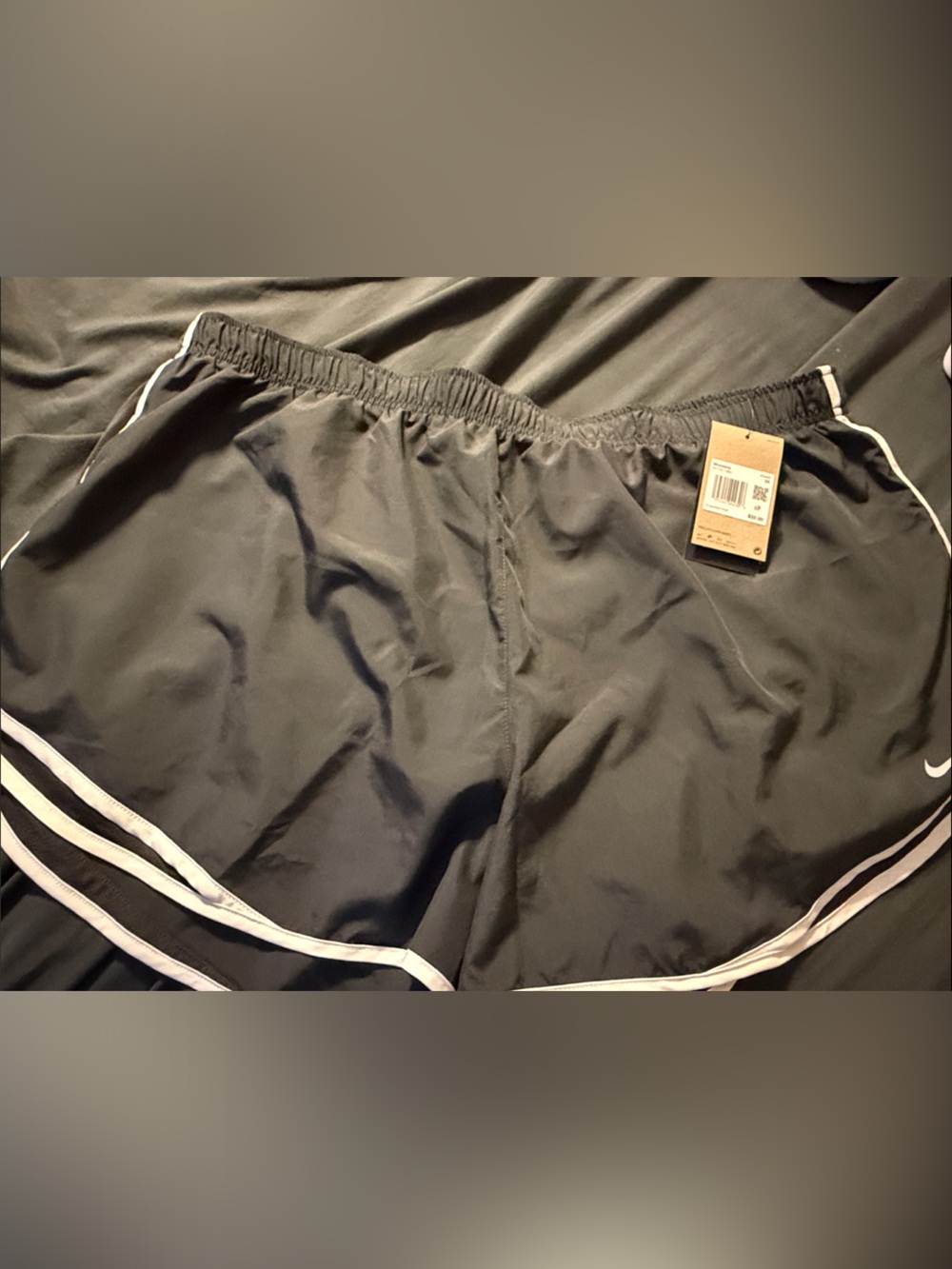 Nike Black Athletic Skort with White Trim
